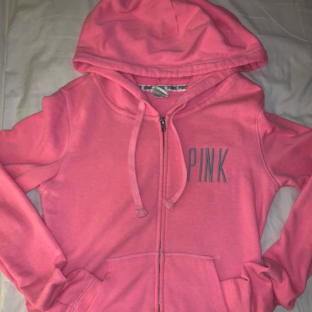 VS Pink zip up hoodie
